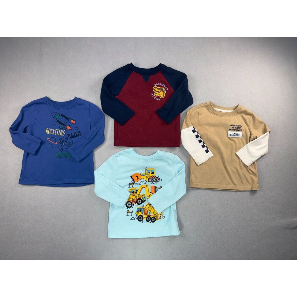 Boy's Long Sleeve T-Shirt Bundle Size 18 month